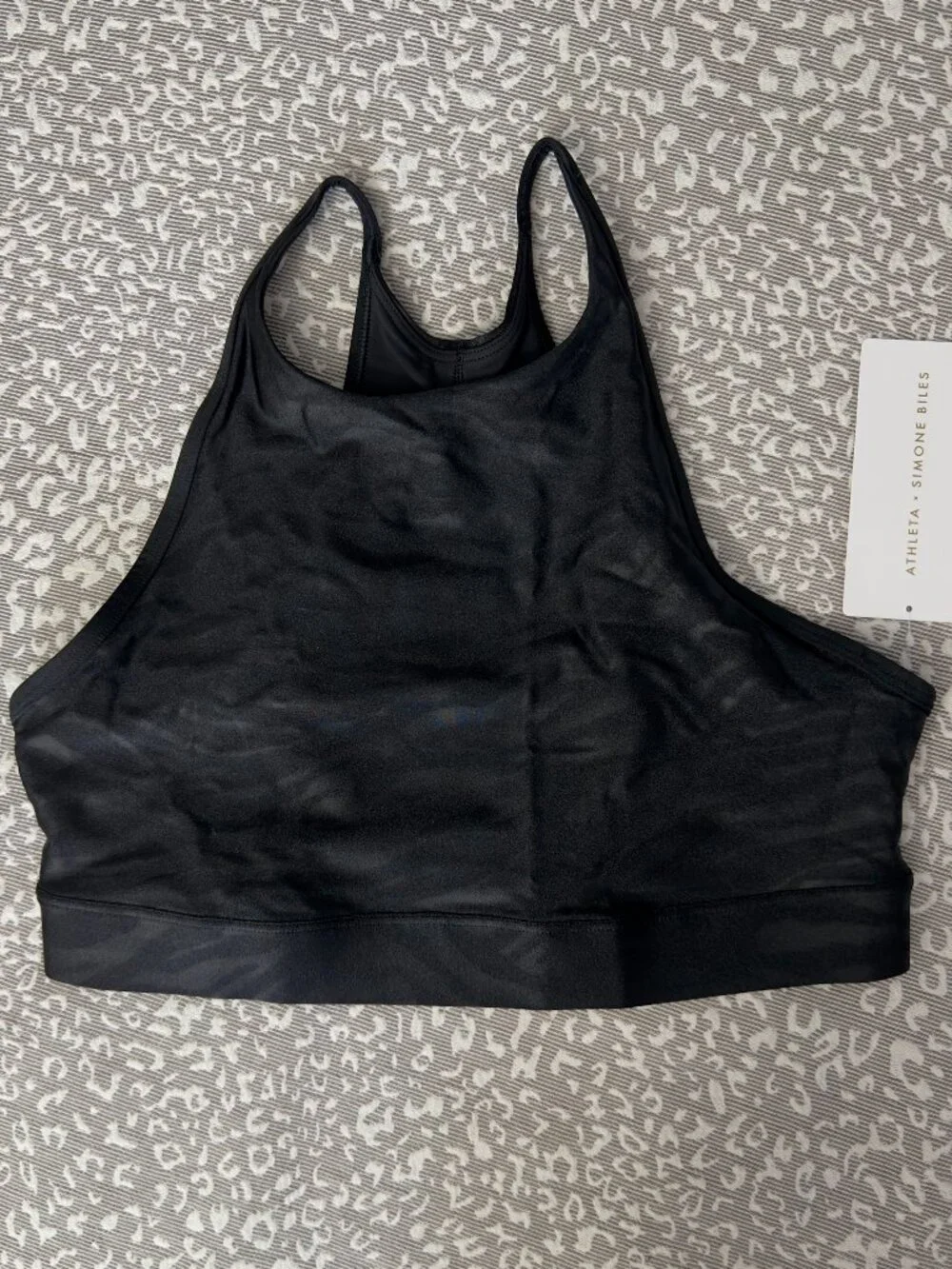 Athleta - Simone Biles Shine High Neck Bra, Size L NWT - Picture 3 of 7